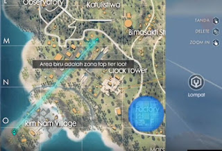 Tempat Harta Karun di Free Fire pada map bermuda