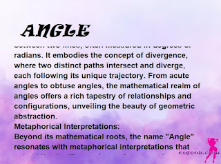 ▷ meaning of the name ANGLE