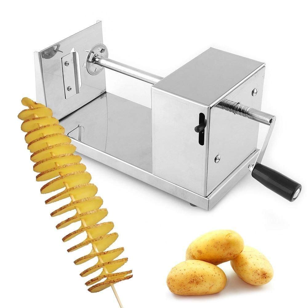 3 In 1 Tornado Potato Spiral Cutter Vegetable Manual Twister Curly