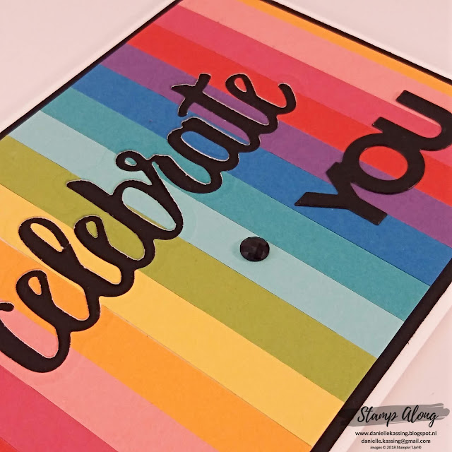 Stampin' Up! Celebrate You Rainbow card