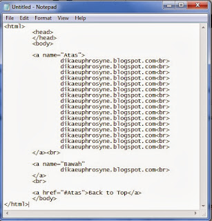 contoh dari code link HTML