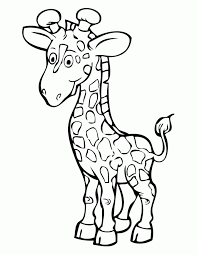 Baby Giraffe Coloring Sheet Ideas For Kids Image