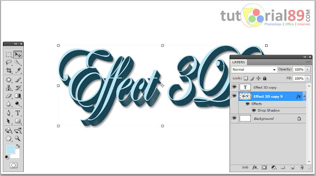 Cara mudah membuat tulisan 3 Dimensi di Photoshop