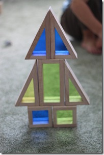 Rainbow Block rocket
