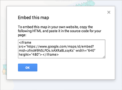 Embed your map from Google My Maps