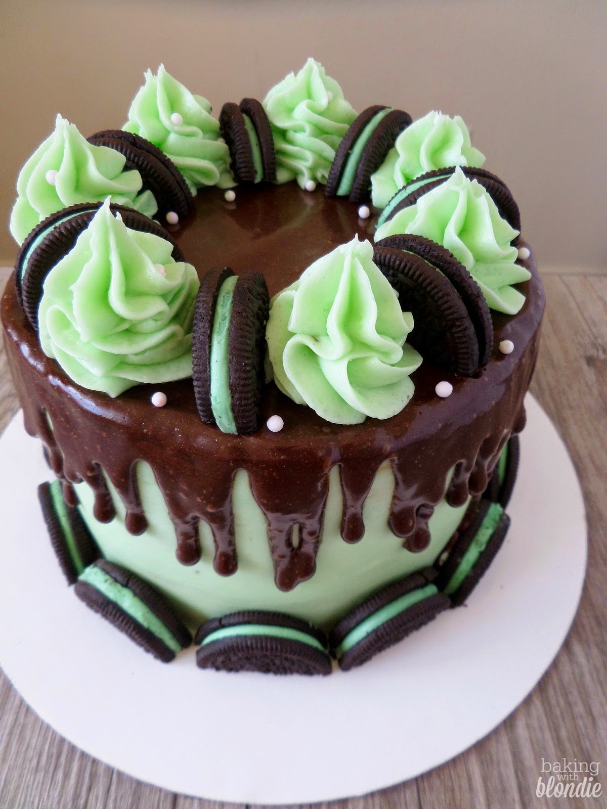 Chocolate Mint Oreo Cake