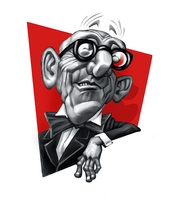 Le CORBUSIER caricature