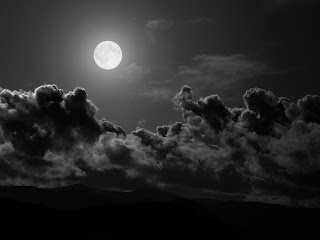 dark moon  widescreen desktop wallpaper