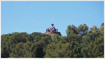 Barcelona; Conhecendo a Europa; sem guia; turismo na espanha; Park Guell;  Turó de les tres creus; calvário das três cruzes;