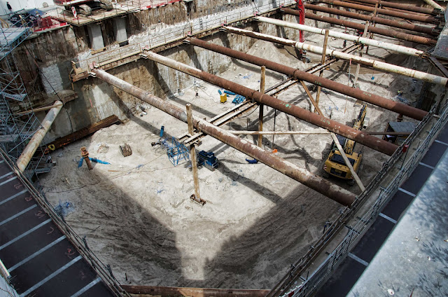 Baustelle Upper West, Hotel, Büro, Einzelhandel, (ursprünglich: Atlas Tower), geplante Höhe: 118 Meter, Breitscheidplatz, 10623 Berlin, 04.06.2014