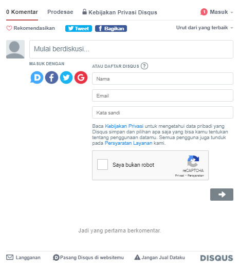 3 Cara Berkomentar Menggunakan Disqus