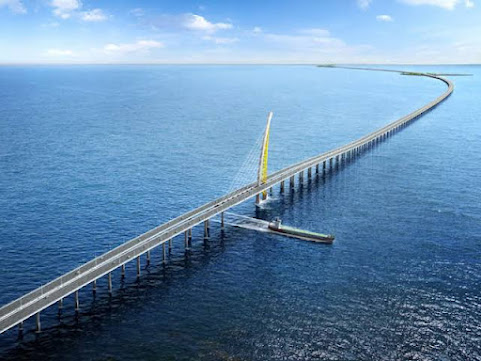 The longest bridges in the world 2024: top 15 (in miles and km).