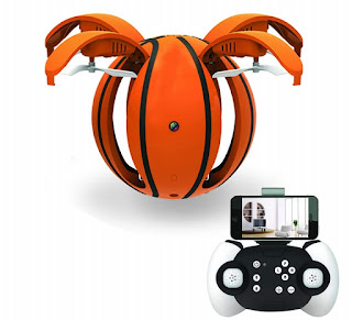 Zcadoo - Mini App-Controlled Folding Basketball Quadcopter RC Drone for Kids with HD Camera