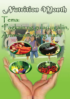 First place electronic poster during Nutrition Month 2012 in Manay National High School
