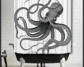 anthropologie octopus shower curtain