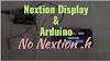 Nextion Display with Arduino without nextion library