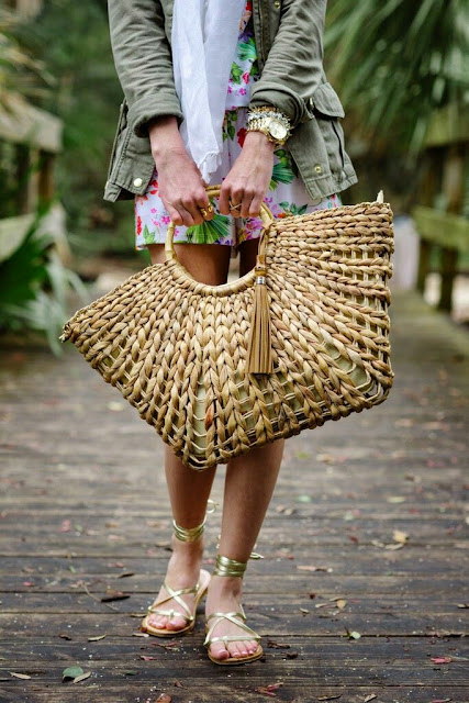 Romper with beach bags 