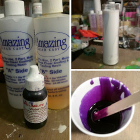Purple Rain Resin Candle- Tanya Ruffin for Amazing Mold Putty