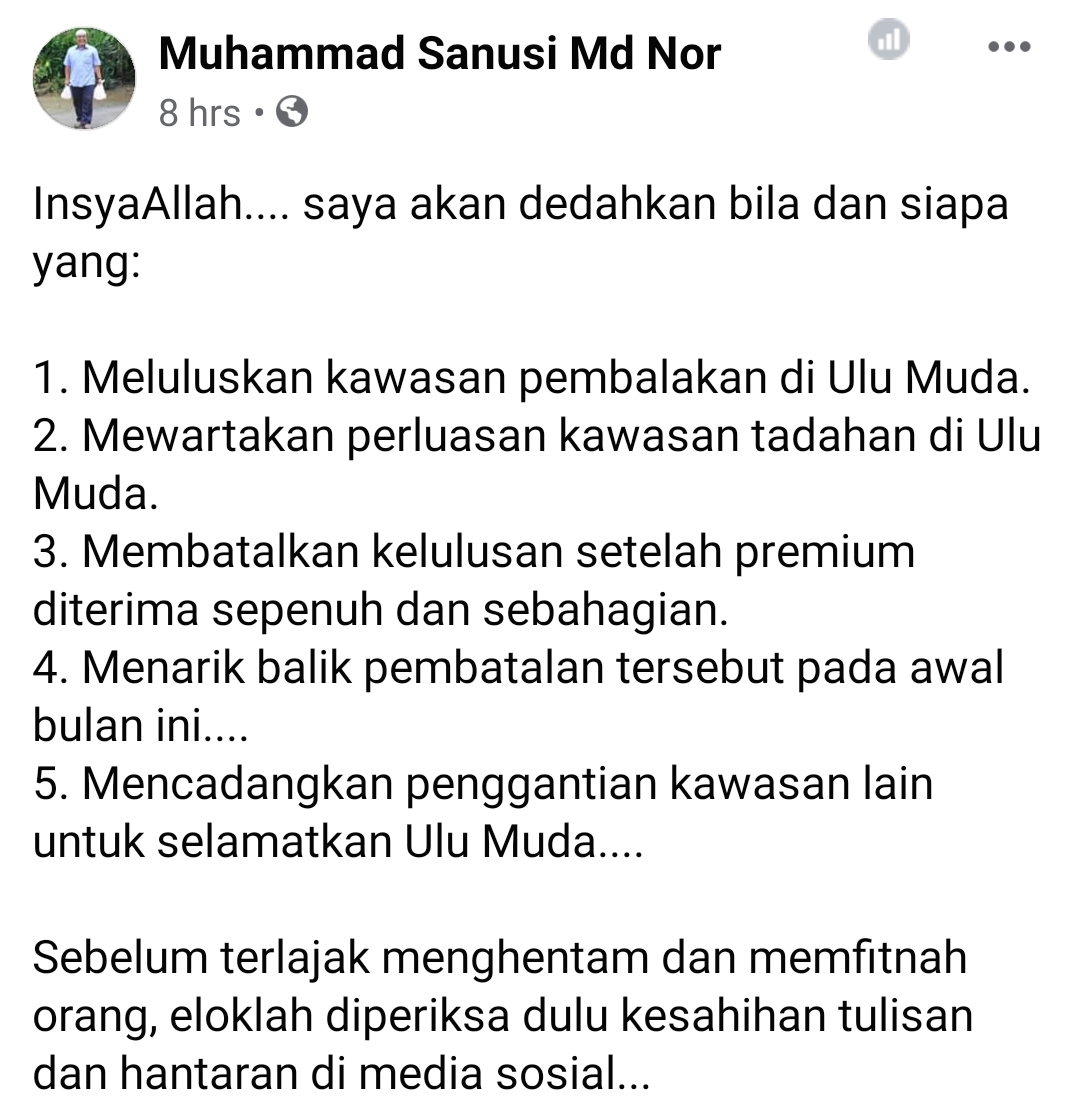 Terkini! MB Kedah Baru akan dedahkan segala jawapan berkaitan isu pembalakkan di Ulu Muda dan siapa yang tarik balik pembatan.