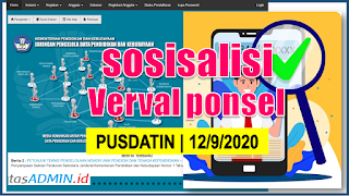 Info Verval Ponsel Sosialisasi Pusadatin