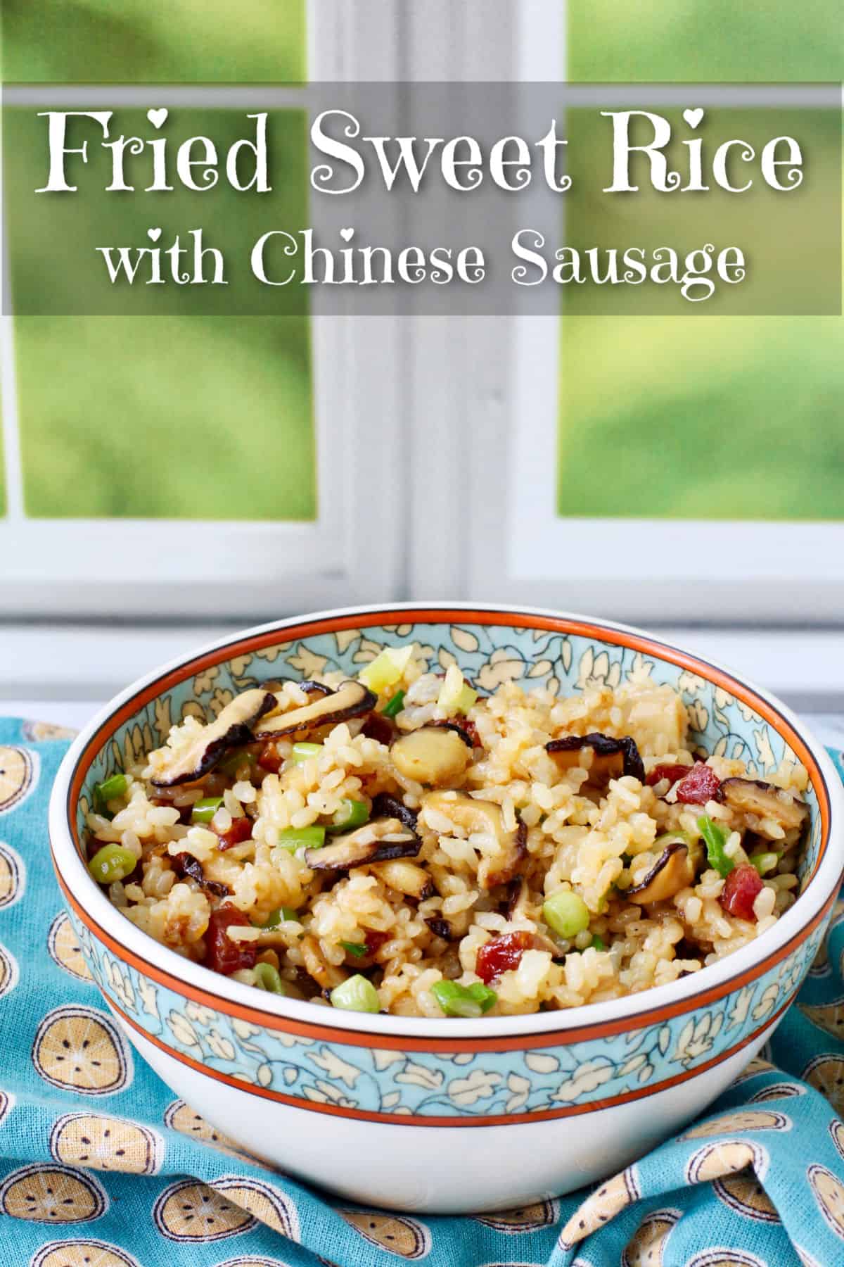 Fried Sweet Rice with Chinese Sausage