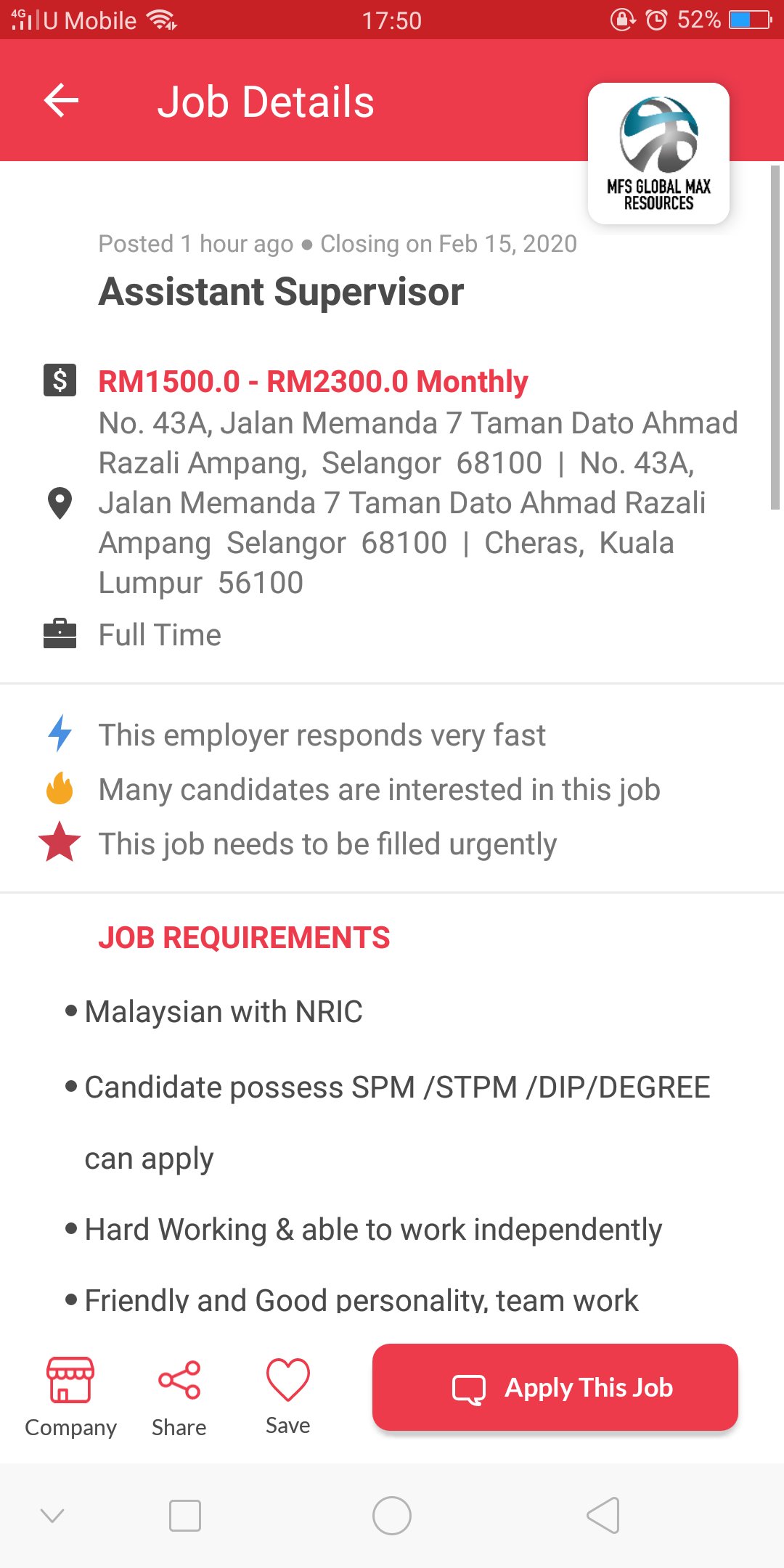 scammer company scam job vacancy temuduga kerja