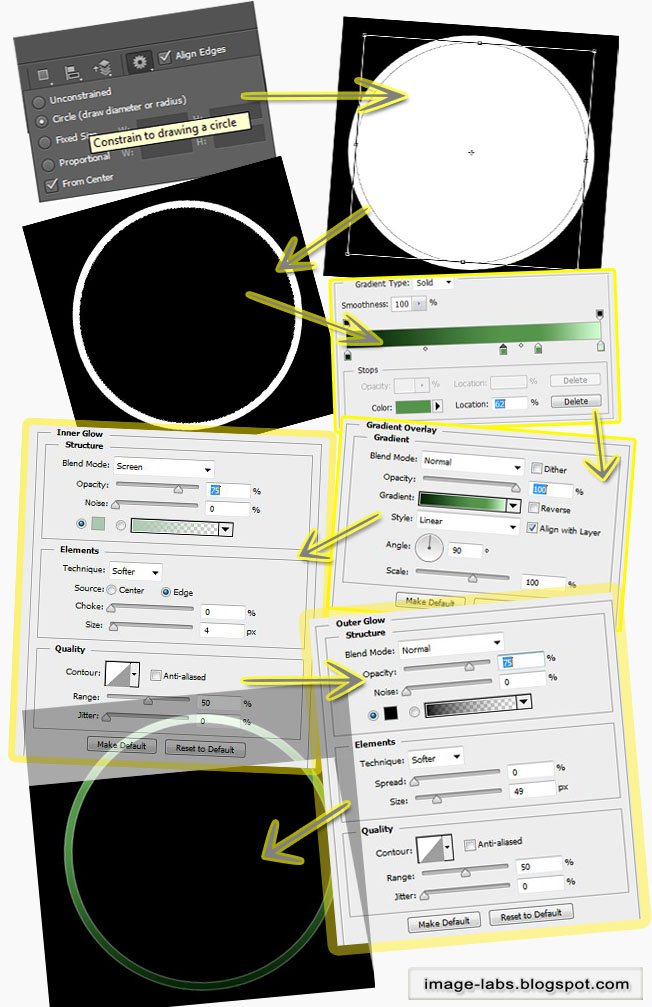 design a Radar System Icon, Photoshop tutorial