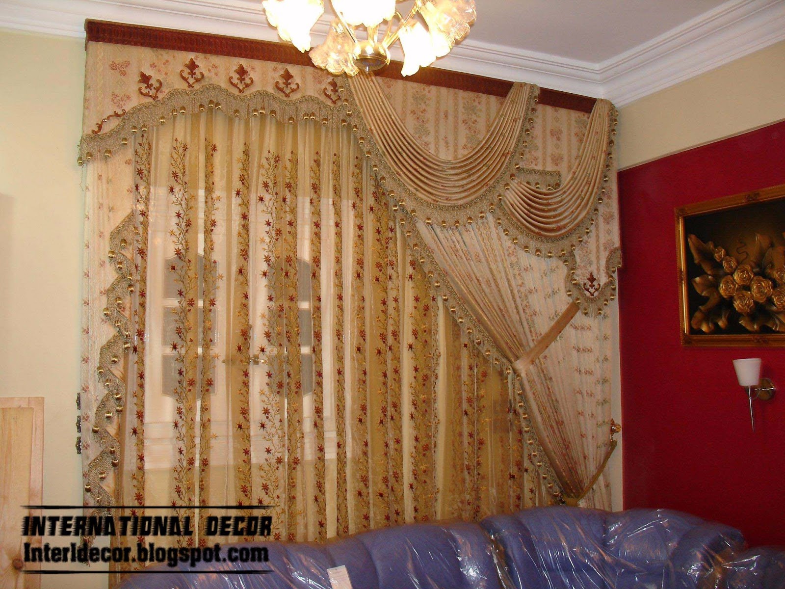 Top Catalog of luxury drapes curtain designs for living room ...