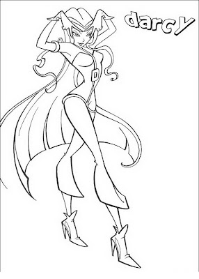 Darcy Winx para colorear