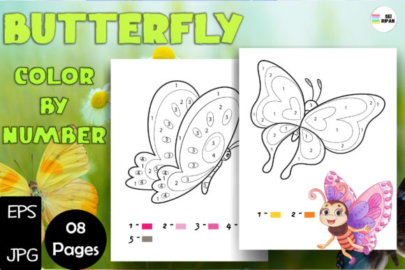 Etsy Butterfly Coloring Pages SVG - KDP cut files for your personal DIY projects