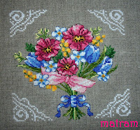 cross stitch bukiet 