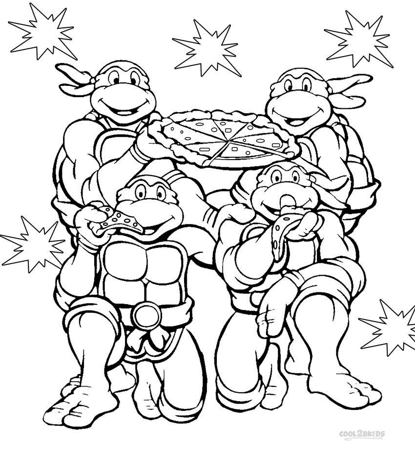 Tmnt Nickelodeon Coloring Pages Jpg