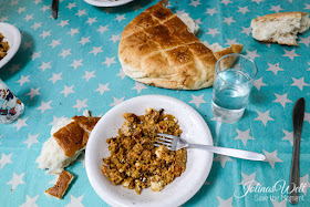 Couscous mit Fladenbrot