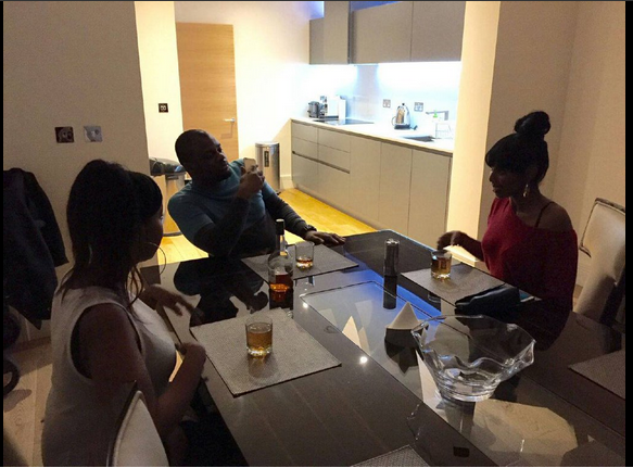 Photos Of Alison-Madueke's Son Chilling With Women In His New London Apartment.