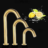  Juno Texas Hot Selling Golden 304 Stainless Steel Infrared Automatic Sensor Faucet