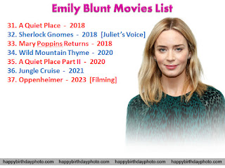 emilyblunt movies list 31 to 37