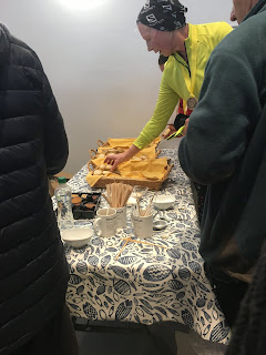 mince pies and biscuits for the runners