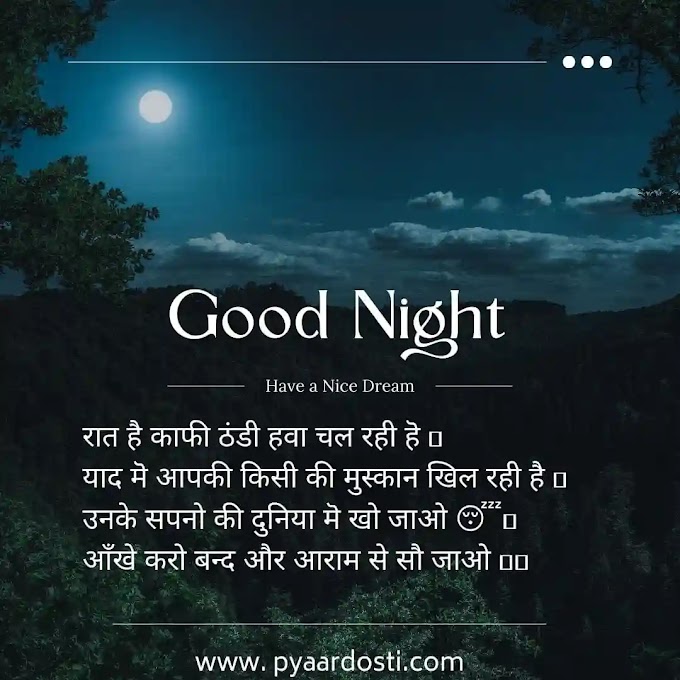 good night love shayari | गुड नाईट लव शायरी