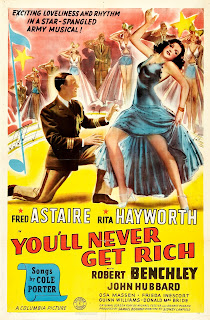 YOU'LL NEVER GET RICH. Cartel One Sheet: 69 x 104 cms. Estados Unidos. Imprenta: Morgan Litho. Corp., Cleveland. DESDE AQUEL BESO. You’ll Never Get Rich. 1941. Estados Unidos. Dirección: Sidney Lanfield. Reparto: Fred Astaire, Rita Hayworth, John Hubbard, Robert Benchley, Osa Massen, Frieda Inescort, Guinn Williams, Donald MacBride, Cliff Nazarro.