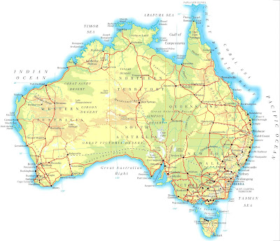 Map of Australia Region