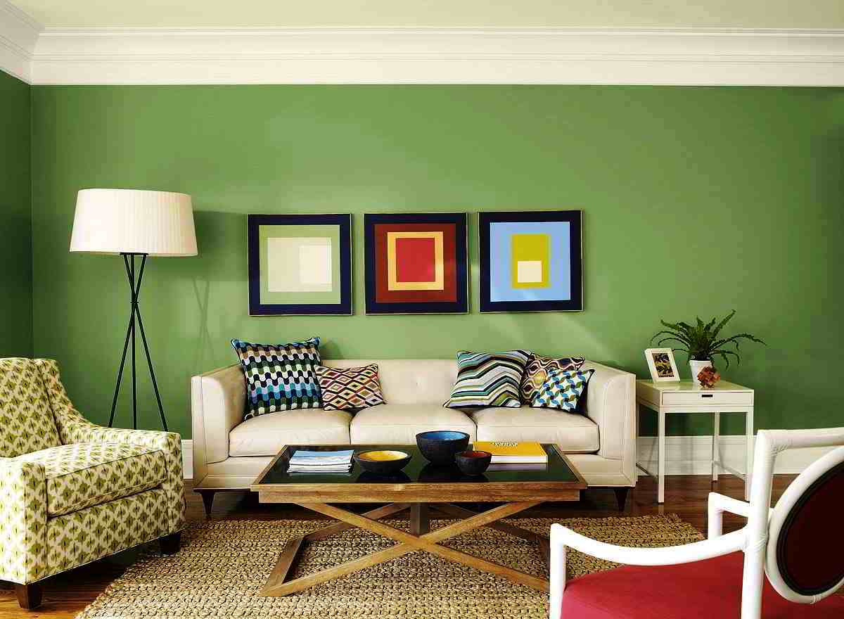 55 Kombinasi Warna Cat Dinding Ruang Tamu Minimalis Elegan