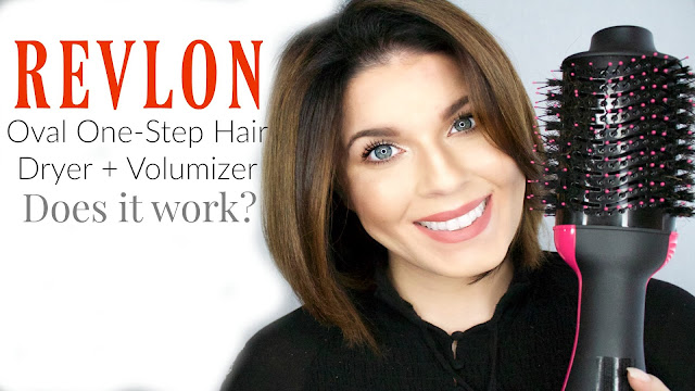 Revlon Oval One Step Hair Dryer and Volumizer Review | @girlythingsby_e