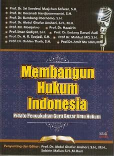 cover buku Membangun Hukum Indonesia : Pidato Pengukuhan Guru Besar Ilmu Hukum, image