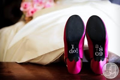 Wedding Shoes Pink on Pink Wedding Shoes That Say  I Do