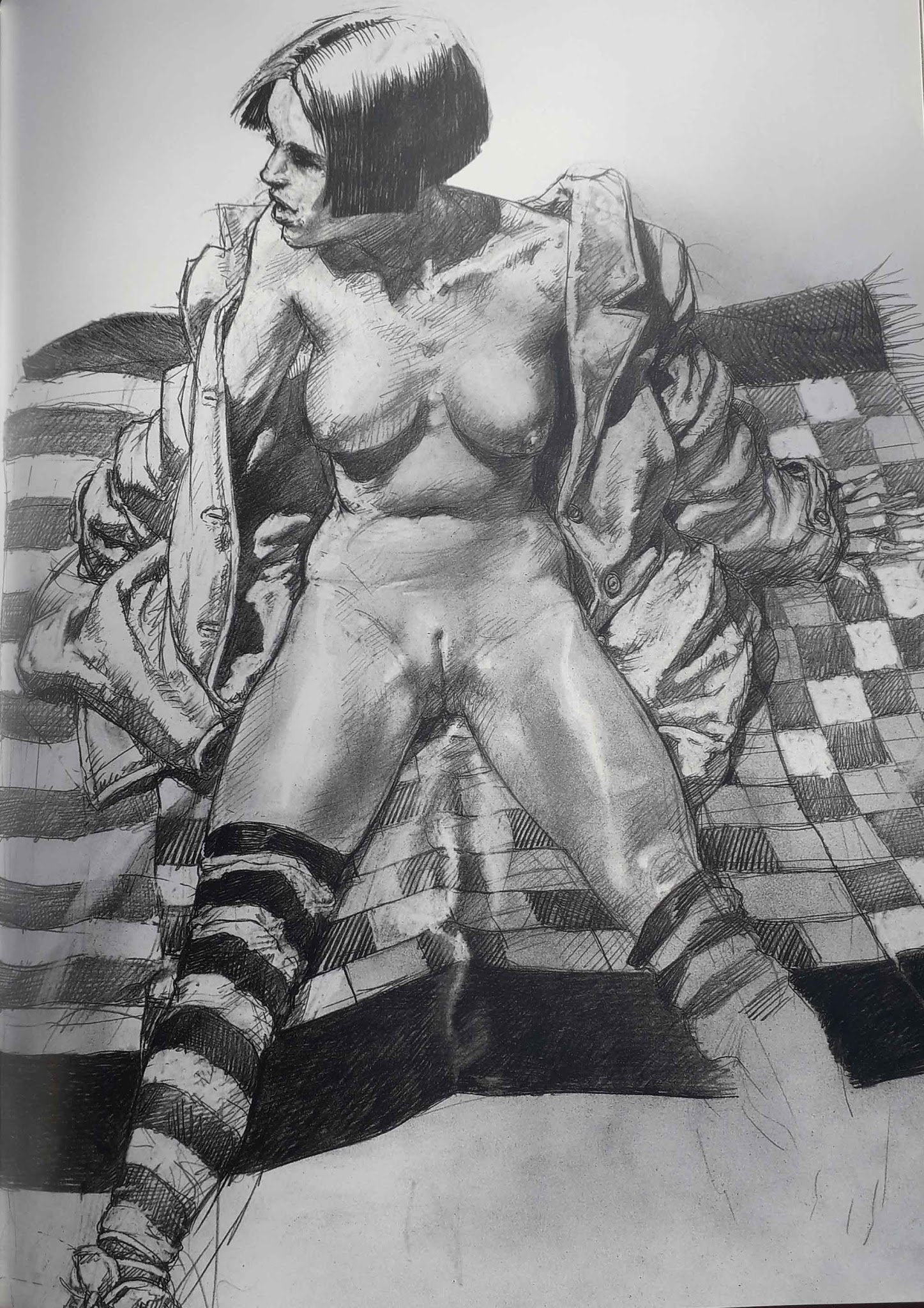 femme nue dessinée par Liberatore