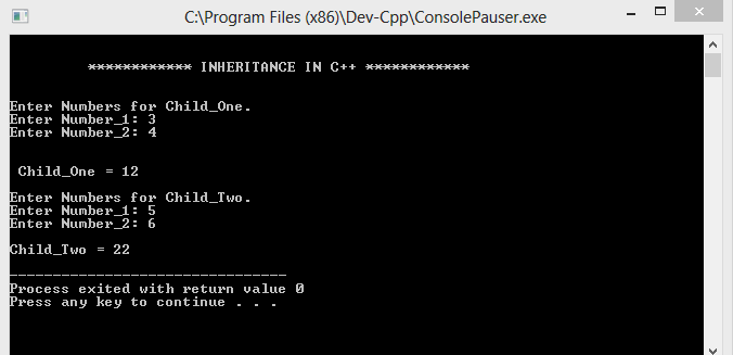 Inheritance in C++