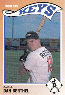 Dan Berthel 1990 Frederick Keys card