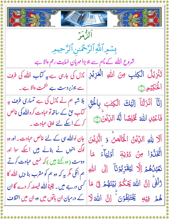 Surah Az-Zumar with Urdu Translation