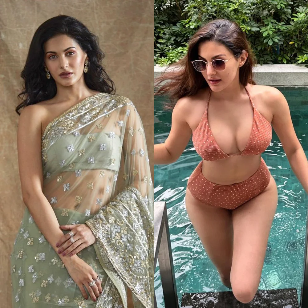 Amyra Dastur saree vs bikini hot actress