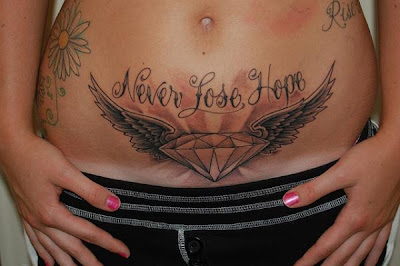 stomach tattoo